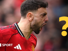 Questionário semanal da BBC Sport: Quem marcou a assistência para igualar o recorde de Bruno Fernandes?