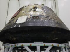 O casco queimado da foto Orion de Artemis 2 em 8 de maio de 2026
