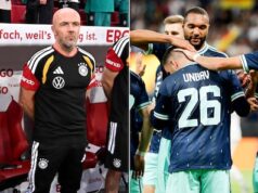 A Alemanha ultrapassa facilmente a Finlândia. nas semifinais da Copa do Mundo, com Alfred Schreuder no banco da Mannschaft.