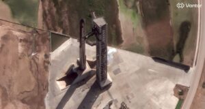 Starship V3 vista do espaço: satélite tira foto impressionante do megarocket da SpaceX