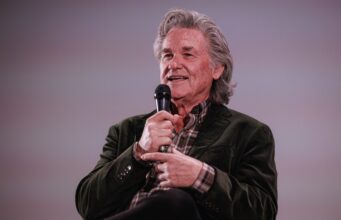 Na foto: Kurt Russell para em Portland para a exibição de ‘The Thing’ no Hollywood Theatre