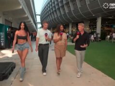 Passando pela câmera de uma “fã sexy” que causou sensação no Grande Prêmio de F1 de Miami.