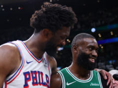 Jaylen Brown: Joel Embiid ‘andou por aí’ na vitória do 76ers no jogo 7 sobre o Celtics