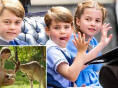 Kate, William, George, Charlotte e Louis nomearam o bebê canguru Joey, conforme revelado por Robert Irwin no Zoológico da Austrália