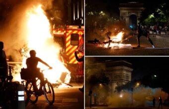 A polícia de Paris prendeu mais de 100 pessoas depois que o PSG venceu a Liga dos Campeões