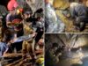 Equipes de resgate resgatam quatro pessoas presas em uma caverna inundada no Laos