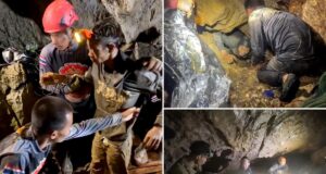 Equipes de resgate resgatam quatro pessoas presas em uma caverna inundada no Laos