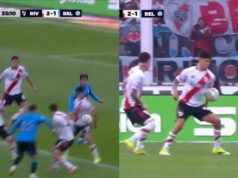 O pênalti polêmico deixou River irritado com Belgrano