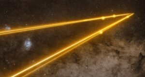 27 de maio de 2026 Cosmos Foto explosão de raios laser