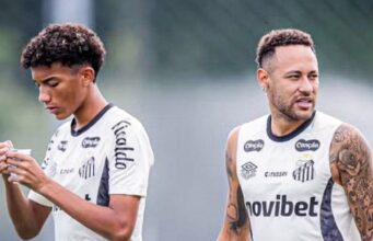 Eles acusam Neymar de chutar e bater forte no filho de Robinho