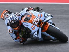 Fernández conquistou sua primeira vitória no sprint na Aprilia por 1-2