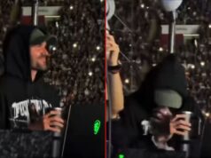 Rodrigo De Paul vaporiza secretamente no show do Tini