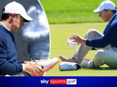 ‘Ele não está preocupado’ | Rory McIlroy tem que usar sapatos personalizados após uma lesão no dedo do pé