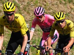 Do proprietário às pessoas da casa? Jonas Vingegaard diz que está “muito orgulhoso” de ajudar Davide Piganzoli e Sepp Kuss na última final de montanha do Giro d’Italia.