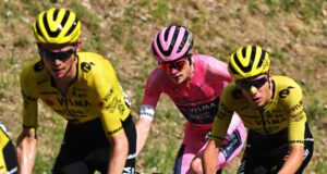 Do proprietário às pessoas da casa? Jonas Vingegaard diz que está “muito orgulhoso” de ajudar Davide Piganzoli e Sepp Kuss na última final de montanha do Giro d’Italia.