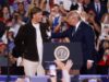Os gigantes Abdul Carter limpam o ar com Jaxson Dart depois que QB aparece no comício de Trump