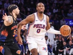 Previsões, probabilidades, spread, linha, tempo de Knicks x 76ers: jogo 4 dos playoffs da NBA de 2026