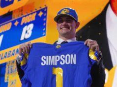 Ty Simpson não percebeu a polêmica quando os Rams o selecionaram em 13º lugar geral