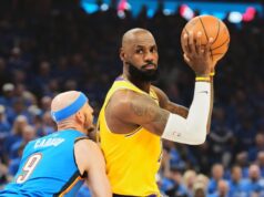 O Thunder empatou no segundo tempo para derrotar o Lakers no Jogo 1