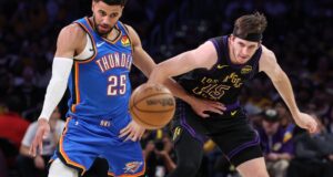 O Lakers lutou até a linha de chegada, mas foi eliminado pelo Thunder