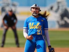 Softball da UCLA vence Carolina do Sul, Megan Grant amplia recorde