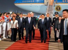Donald Trump chegou à China para se encontrar com Xi Jinping com vários assuntos na sua agenda