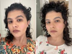 Um esteticista do Ritz-Carlton me disse para usar essa tez clara como o ar para cobrir a vermelhidão e os poros