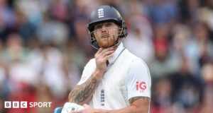 Ben Stokes: As rebatidas do capitão da Inglaterra são apoiadas por Brendon McCullum.
