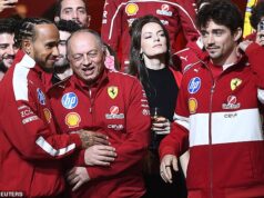 O chefe da Ferrari, Lewis Hamilton, 58, foi levado ao hospital poucas horas antes da crucial fase de qualificação de Mônaco