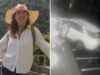 A socialite italiana Cinzia Dal Pino foi condenada por agredir repetidamente um ladrão de malas com seu Mercedes