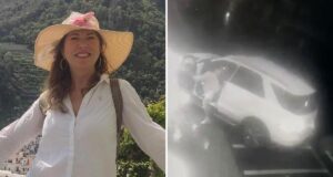 A socialite italiana Cinzia Dal Pino foi condenada por agredir repetidamente um ladrão de malas com seu Mercedes