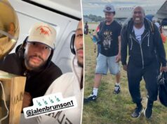 Os fãs controlam o tráfego aéreo durante a vitória dos Knicks nas finais enquanto os campeões desfrutam de um voo panorâmico para casa: ‘O avião tremeu’