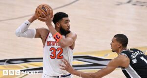 O New York Knicks assumiu a liderança nas finais da NBA com uma vitória impressionante sobre o San Antonio Spurs
