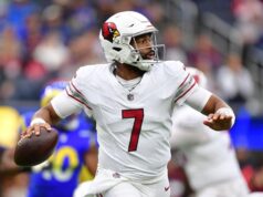 Relatório: QB Jacoby Brissett participará do minicamp dos Cardinals.
