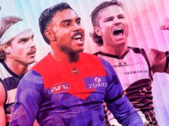 Jake Niall fez parte do time australiano durante o ano com uma grande mudança na ponta defensiva do campo. Zak Butters, Max Holmes, Bailey Smith, Nick Daicos e Marcus Bontempelli foram todos nomeados no meio-campo.