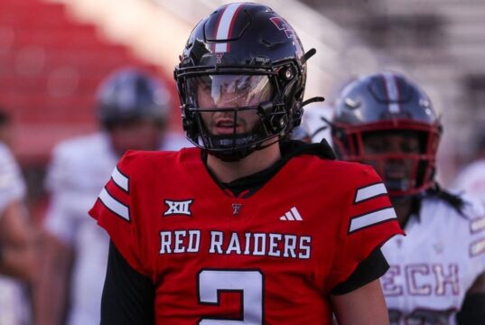 O atual QB da Texas Tech, Brandon Sorsby, restabelece a elegibilidade.
