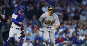 O arremessador novato Gage Jump, o Atletismo derrotou os Cubs em queda.