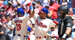 Phillies flexionou no ataque, venceu o White Sox pela 9ª vitória em 12 jogos.