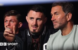 Tom Spinal: Eddie Hearn pede ao presidente do UFC, Dana White, para liberar lutador