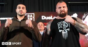 Tommy Fury x Eddie Hall: A luta dos pesos pesados será de exibição.