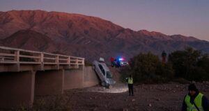 O motorista morreu devido à queda do solo na rota 9