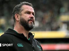 Irlanda Rugby: Andy Farrell assinou um novo contrato com a Irlanda até 2031.