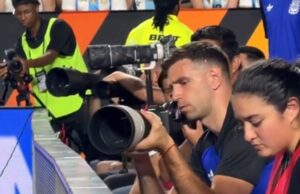 Ele pegou uma câmera e elogiou Beltrán após sua estreia