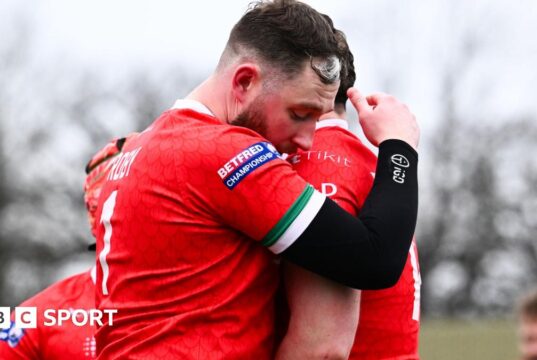 Cruzados do Norte de Gales perderam para o London Broncos por 134-0.