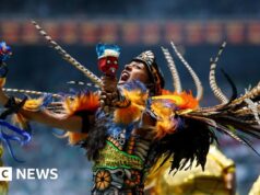 A Copa do Mundo começa no México com Shakira, atores e fãs entusiasmados.