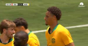 Yengi marcou pela Austrália em amistoso contra os Socceroos