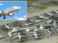 Voo da American Airlines atinge um raio na Inglaterra, forçado a retornar a Londres