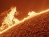 Astrofotógrafo captura nuvem gigante de plasma ‘Godzilla’ à espreita na borda do Sol (VÍDEO)