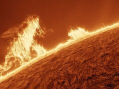 Astrofotógrafo captura nuvem gigante de plasma ‘Godzilla’ à espreita na borda do Sol (VÍDEO)