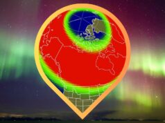 4 CMEs ligadas à Terra poderiam desencadear a aurora boreal no extremo sul de Illinois e Oregon, nos dias 4 e 5 de junho.